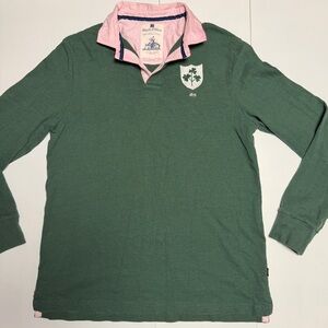 Black & Blue brand luxurious green Ireland rugby shirt
